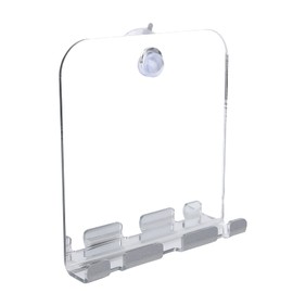 YUYTE Espejo Ducha Anti Vaho Con Ventosa, Espejo Afeitar Ducha, Espejo Baño Sin Perforar, Espejo Para Ducha Afeitarse Con Porta Navajas 2 Ventosas (Blanco), 1.0 unidad