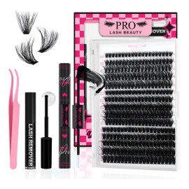 Kit De Extensiones De Pestañas Efecto 3d 40d+60d+80d Mixtas
