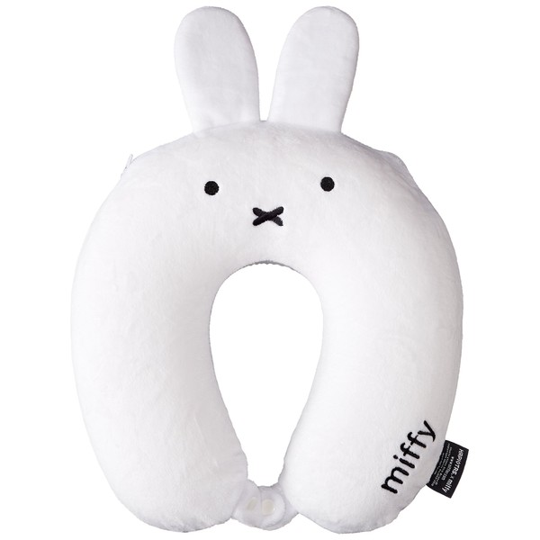 Hapitas HAP7019 B Miffy Memory Foam Pillow / Oyasumiffy / Oyasmiffy White