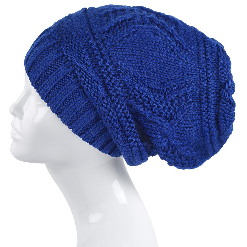 lilax tejer Slouchy Oversized gorro de invierno suave y cálida,