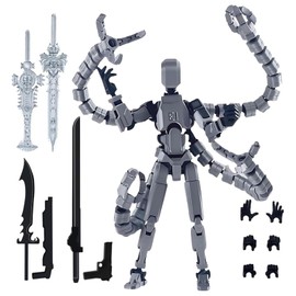 EujRcf T13 Action Figure, 3D Printed Dummy, Multi-Jointed Movable Robot Toys, Assembly Completed Dummy, Lucky T 13 Figures, Man Teens Gift for Game Lovers