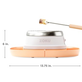 ZOKU S'mores Maker Set - Tabletop S’mores Burner with 6 Reusable Sticks and Recipe Book, Perfect for Delicious, Gooey Treats Indoors