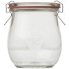 Mini Tulip Jelly Jar with Glass Lids 6 Rings and
