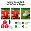 AETUXU Impact Ball Liner Golf,Golf Ball Marker with Marking Pen,3Pack