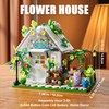 TYCOLE Flower House Building Set with Lights,Garden House Building Toy