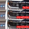 Agulier Compatible with 20% Dark Smoke Headlight Vinyl Tint Film