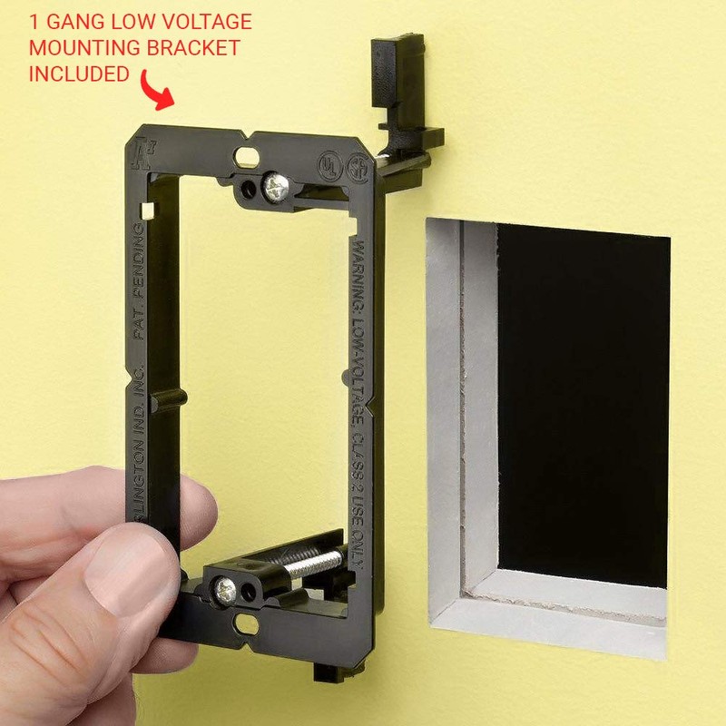 DIYTECH Premium 4 Speaker Wall Plate, Supports 4 Speaker Configurations,
