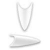 Pack of 500 Stilettos Nail Tips White (ABS Formula) -