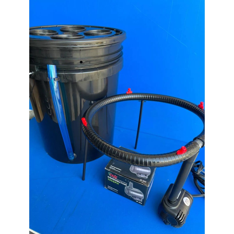 Custom Home Made CLONE-N-GROW Aeroponic DWC Bubbler Bucket -Growing System 4X3"