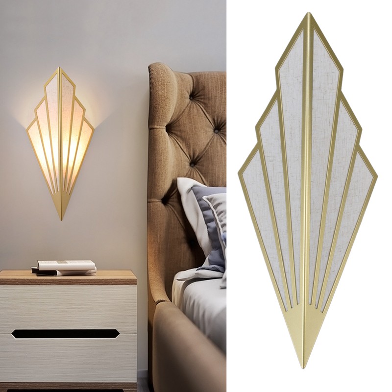 Modern Fabric Wall Lamp E14 Wall Light LED Bedside Lamp