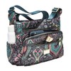 Pealwel Women Shoulder Handbag Roomy Multiple Pockets Bag Ladies Crossbody