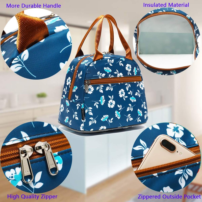 FlowFly Lunch Bag Tote Bag Lunch Organizer Lunch Holder Insulated