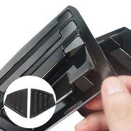 TOTMOX Car Rear Side Window Louvers, Air Vent Cover Trim Blinds, Sport Quarter Window Scoops Louvers Compatible with Nissan Sentra 2020-2022, Glossy Black