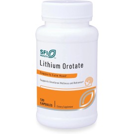 Klaire Labs Lithium Orotate 4.8 mg (120 Capsules) - Expiration date: 08/2025