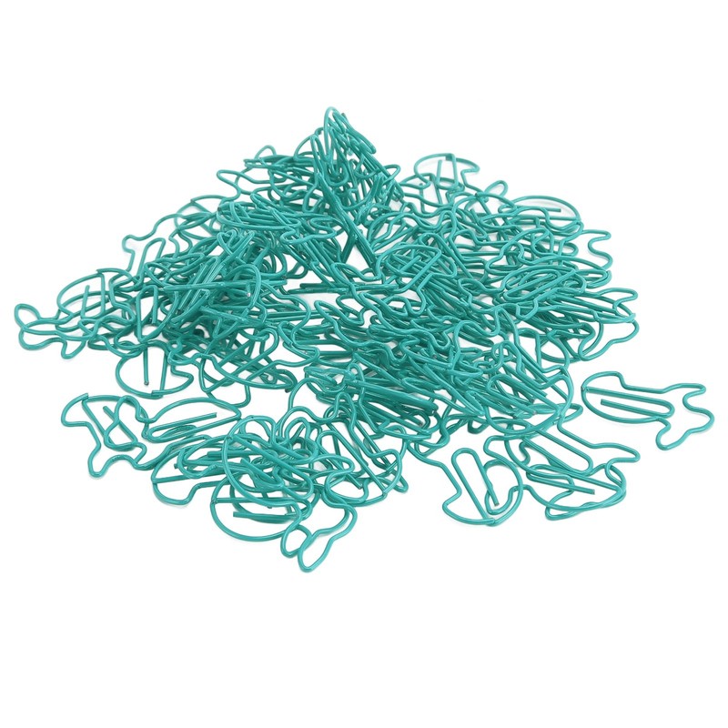 100pcs Paper Clips Prevent Slip Cute Rabbit Shaped Decorative Bookmark