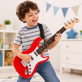 4-String Electric Guitar Toy for Kids – Portable Electronic Musical Instrument for Music Play, Learning & Gifts