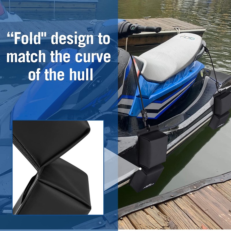 Affordura PWC Fender Bumper with Elastic Cords 2x 18.5 inch