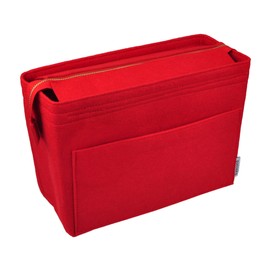 Vercord Felt Zipper Handbag Tote Purse Duffel Backpack Organizer Insert Red Large