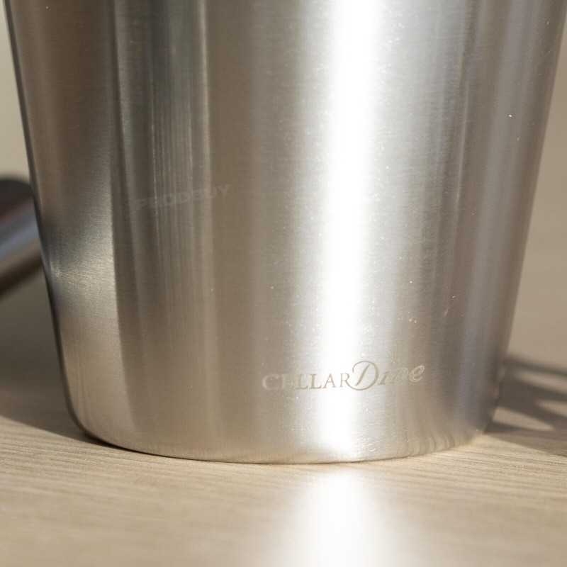 3 Piece Cocktail Shaker Set Kit Stirrer & Strainer Stainless