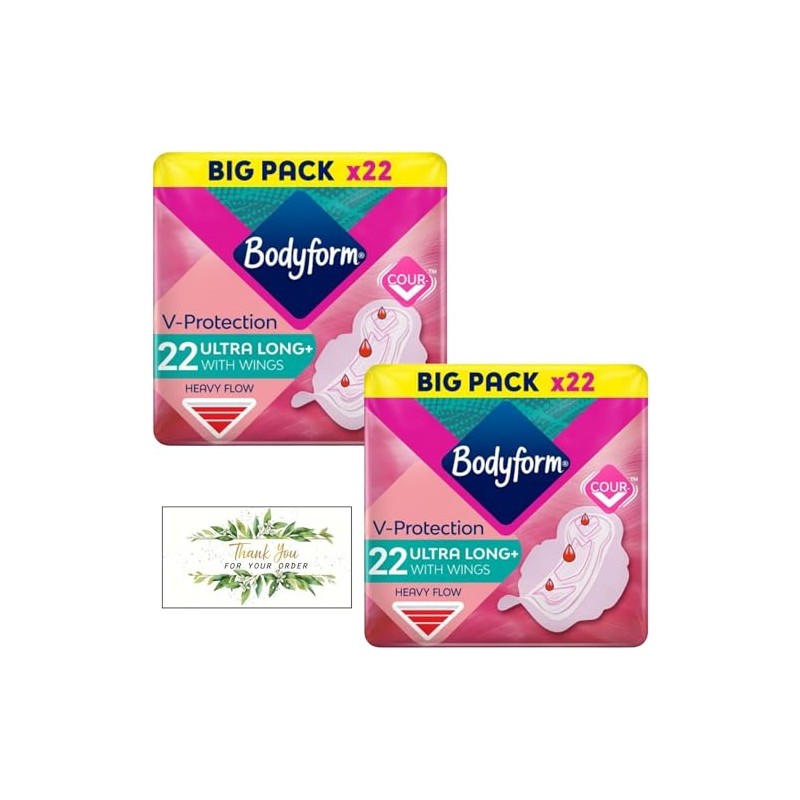 Bodyform Ultra Long Sanitary Towels with Wings 22 Per Pack