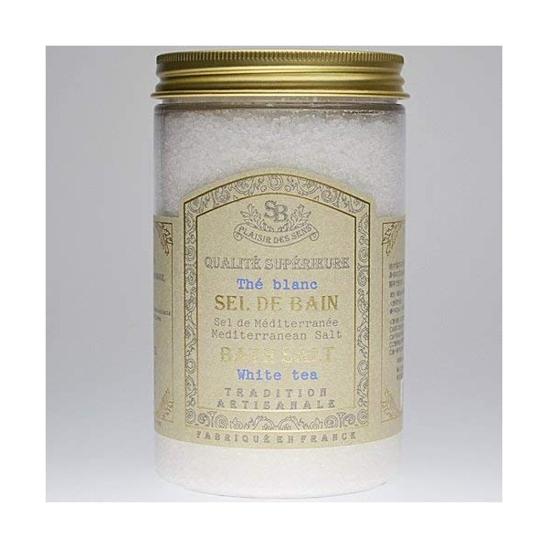 Santar et Beaute French Classic Bath Salt, Cotton Linen, 14.1 oz (400 g), Natural Bath Salt, Southern France Provence, Aroma