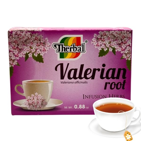 Valerian Root Herbal Tea – 25 Tea Bags – Natural
