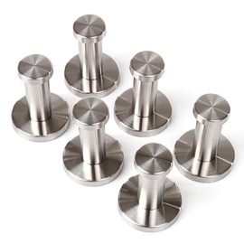 [Set of 6] Simple and Convenient Wall Hooks Bathroom Door Hanger with 18 Screws