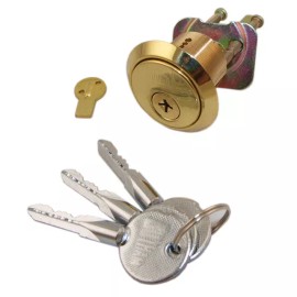 GOTHAM Like Wilson 6180 18 Pins Rim/Mortise 1-1/8" Lock Cylinder 3 Cross Keyway