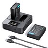 llano 2-Pack LP-E10 Batteries & 20W Fast Charger Set -