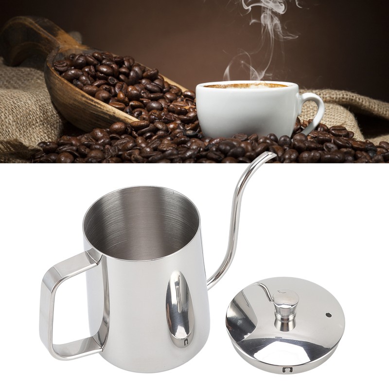 Pour Over Coffee Kettle Stainless Steel Handheld Narrow Drip Spout