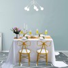 TCBESTO Gold Sequin Table Runner 12''x108'' 2 Pack Glitter Table