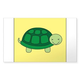 CafePress Green Sea Turtle Sticker Rectangle Bumper Sticker Car Decal
