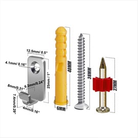 Adiyer 10pcs Heavy Duty T-Head J-Shaped Hangers 304 Stainless Steel Wall Mounted Mini Wall Hooks Hanger for Mirror Picture Frames Hanging Wire/D Rings/Keyhole Hangers