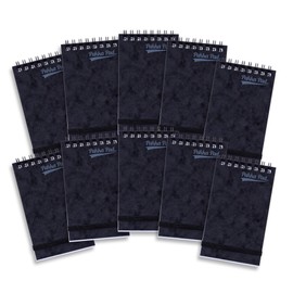 Pukka Pad, Cloud Pressboard Minor Pad – 10 Pack of Top-Bound Wire-Binding Notebooks with 120 Pages of 80GSM Paper, Pressboard Cover, and Elasticated Closure – 127 x 76mm
