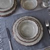 LEHAHA Farmhouse Melamine Dishes Dinnerware Set, 12 Piece Rustic Plates
