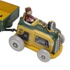 Wind Up Metal Walking Toy Tinplate Tractor Nostalgic Handmade Delicate