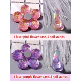 Acryl Nagel Stander für Press on Nails Display Acryl-Nagelständer mit Magneten Nagelspitzen Halter DIY Nagelkunst Ständer Nagel Aufdrück Nagelständer für Maniküre Werkzeug