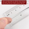 HARFINGTON Film Flexible Ruler 12 Inch 1mm Scale PET Plastic