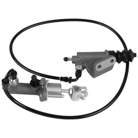 Prefer Warehouse Clutch Master Cyliner & Clutch Slave Cyliner & Braided Line Kit Compatible with Honda Civic Si Type-S Compatible with Acura RSX TSX 2002-2015 Replace 46920743CS