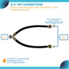 “Y” Mixer Hose, Mix Hot and Cold Water-Washer Braided Rubber