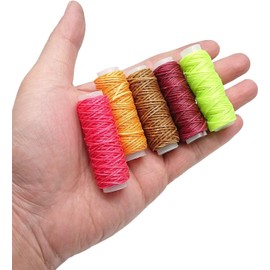 72 Colors Waxed Thread, Leather Sewing Thread,Hand Stitching Thread for Hand Sewing Leather and Bookbinding, 13Yards Per Color