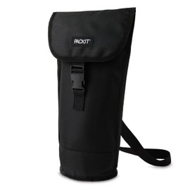 PackIt Freezable Wine, Black Bag, Large