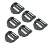 JEESHAN 6PCS 25mm Ladder Lock Slider Buckle Plastic Ladder Buckles