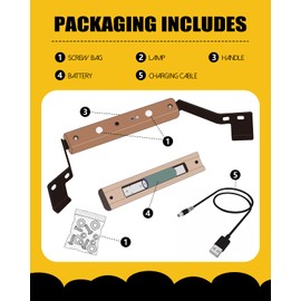 OLIGAI 9 Inches Wooden Handle Set Outdoor Grill Light with Handle for Large Big Size Green Egg Kamado Barbecue Grill Light Super Bright BBQ Brights for L Big Size Green Egg Barbecue Lamp Dome