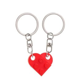 Heart Keychain Set for Couples, Matching Heart Keychains Gift for Boyfriend Girlfriend