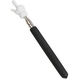 Black Telescopic Teachers Pointer,Metal Hand Retractable Pointer Extended Length,Stick for Classroom Handheld Presenter Whiteboard Pointer Presentation Products Office Presentation Pointers(21.6 Inch)