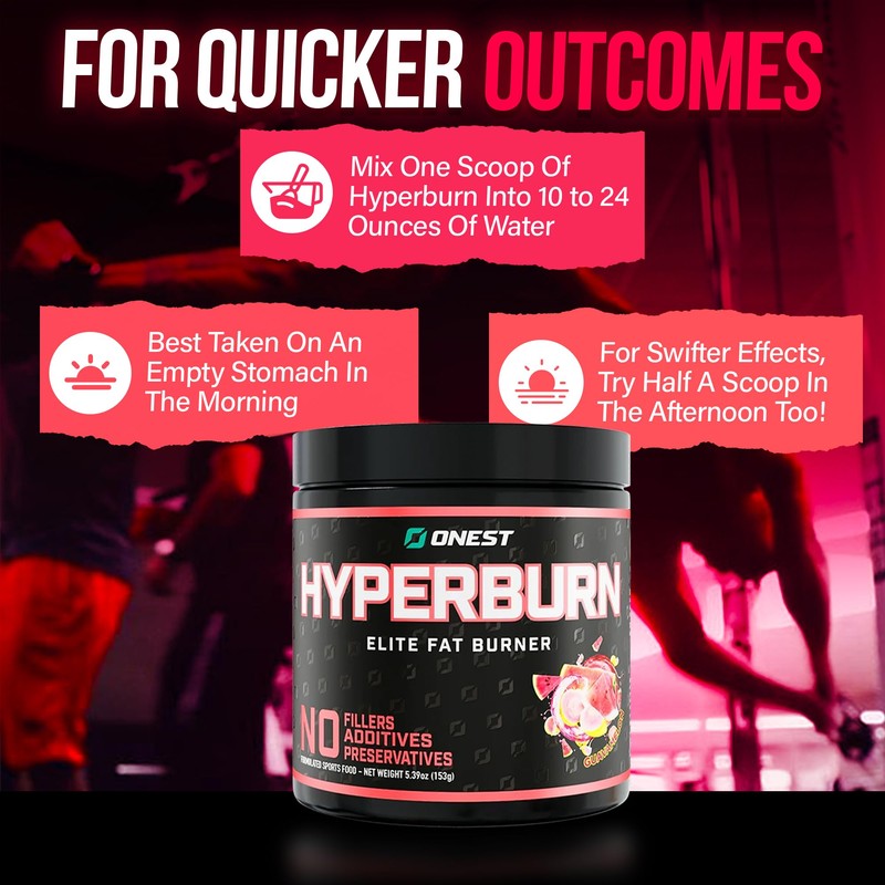 ONEST Hyperburn Thermogenic Powder – 153g (30 Servings) Enhanced Energy