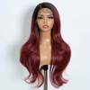 Rebecca Q Long Wavy Wigs for Women Side Part Lace