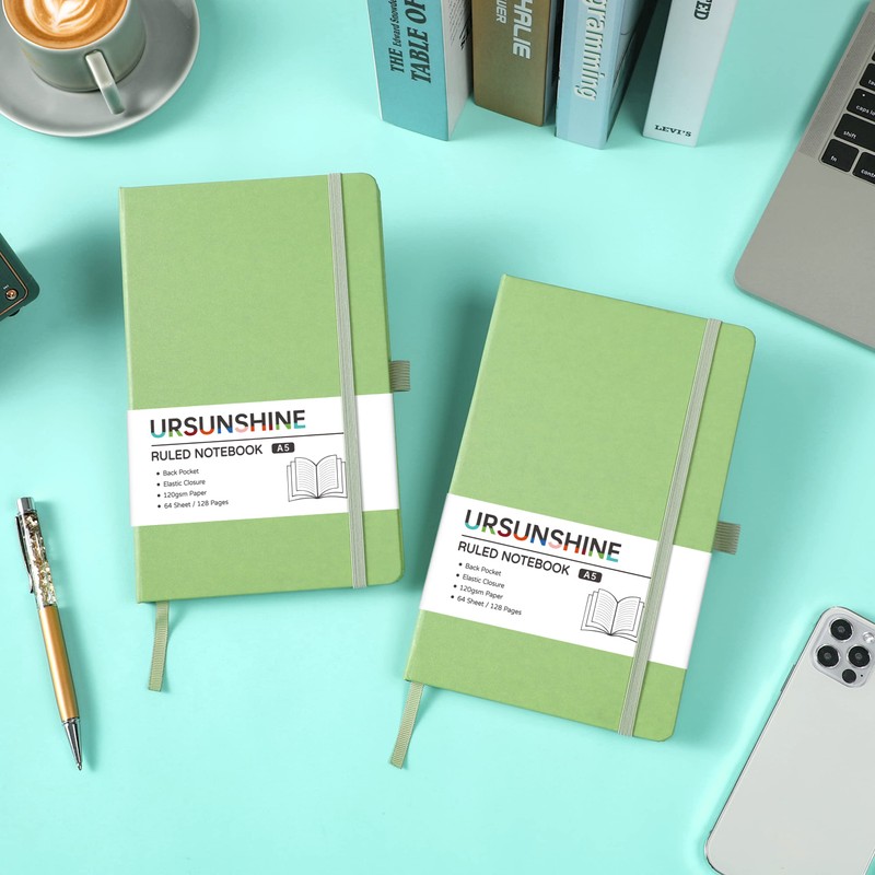 Ruled Notebook/Journal - Classic Lined Journal/Notebook, 5.3'' x 8.26'', Hardcover