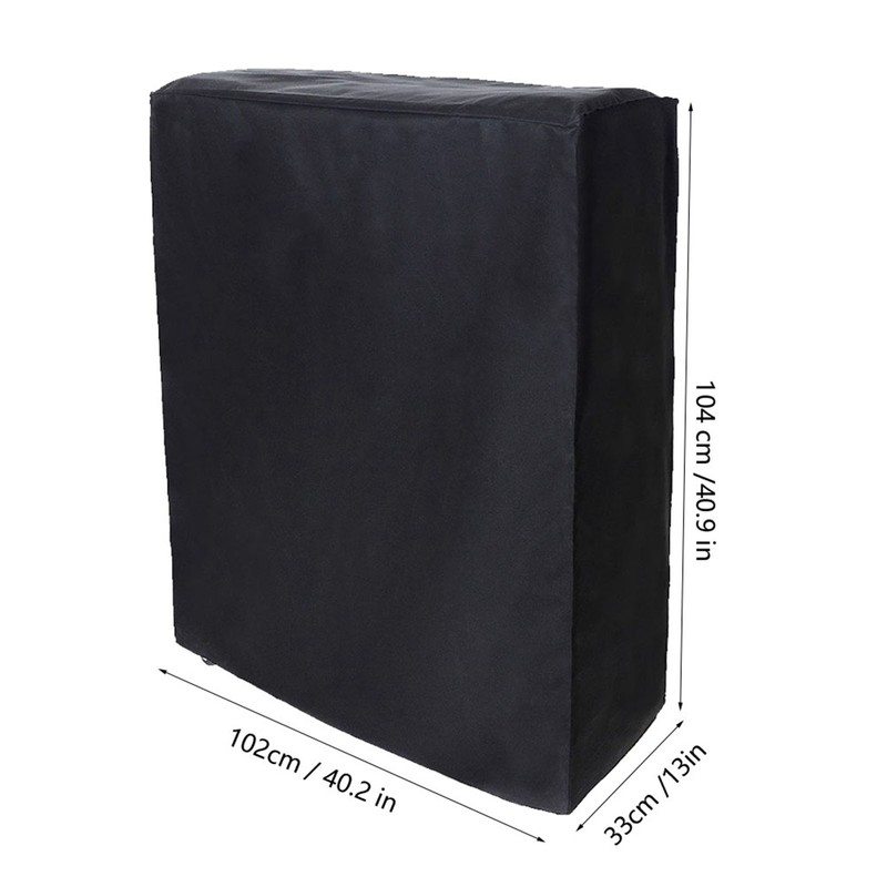 Black Portable Folding Bed Cover Furniture Dust Proof Protective Cover